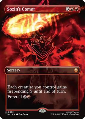 Sozin's Comet (0332) (Borderless) card from Avatar: The Last Airbender