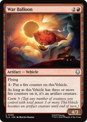 War Balloon card from Avatar: The Last Airbender