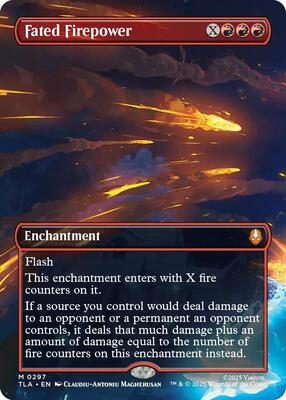 Fated Firepower (Borderless) card from Avatar: The Last Airbender