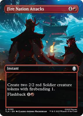 Fire Nation Attacks (Borderless) card from Avatar: The Last Airbender