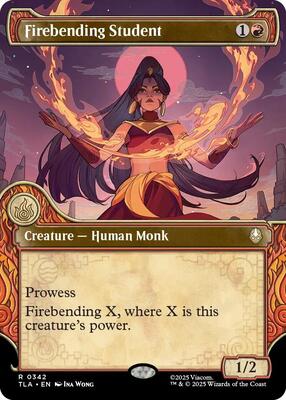 Firebending Student (Showcase) card from Avatar: The Last Airbender