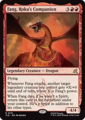 Fang, Roku's Companion card from Avatar: The Last Airbender: Eternal-Legal