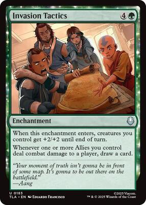 Invasion Tactics card from Avatar: The Last Airbender