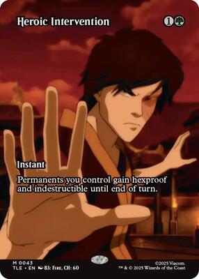 Heroic Intervention (Borderless) card from Avatar: The Last Airbender: Eternal-Legal