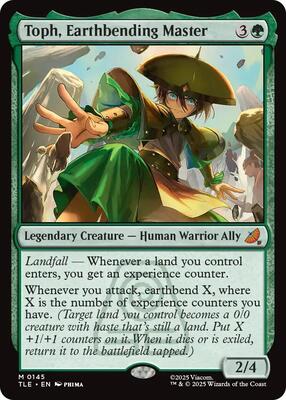 Toph, Earthbending Master card from Avatar: The Last Airbender: Eternal-Legal