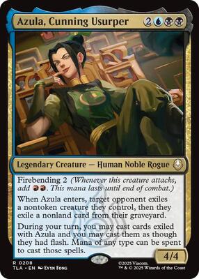 Azula, Cunning Usurper card from Avatar: The Last Airbender