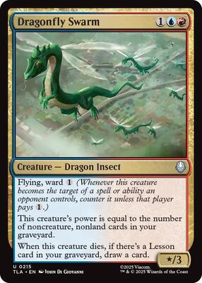 Dragonfly Swarm card from Avatar: The Last Airbender