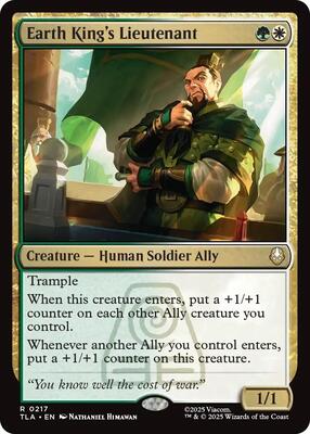 Earth King's Lieutenant card from Avatar: The Last Airbender