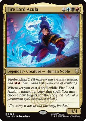 Fire Lord Azula card from Avatar: The Last Airbender