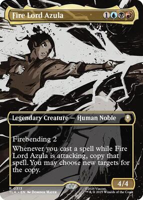 Fire Lord Azula (0313) (Borderless) card from Avatar: The Last Airbender