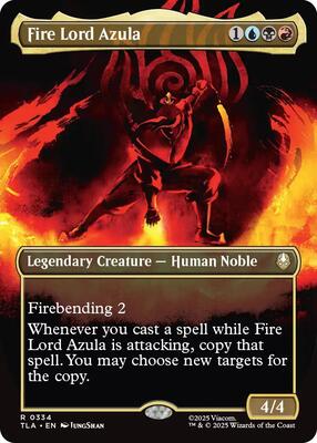Fire Lord Azula (0334) (Borderless) card from Avatar: The Last Airbender