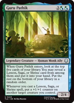 Guru Pathik card from Avatar: The Last Airbender