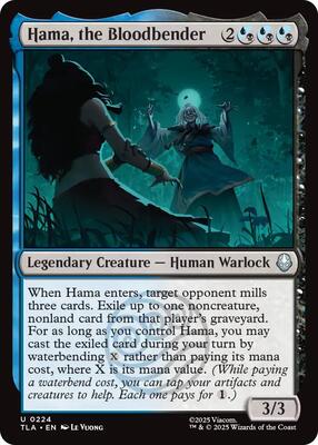 Hama, the Bloodbender card from Avatar: The Last Airbender