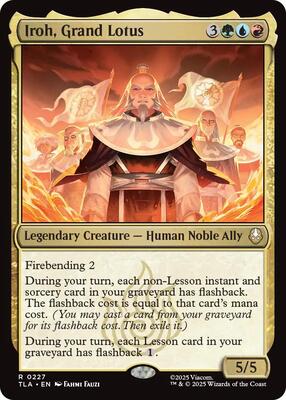 Iroh, Grand Lotus card from Avatar: The Last Airbender