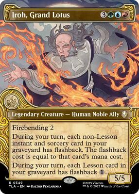 Iroh, Grand Lotus (Showcase) card from Avatar: The Last Airbender