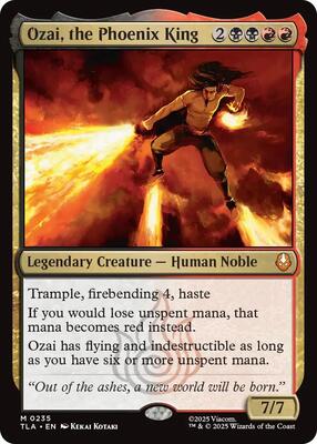 Ozai, the Phoenix King card from Avatar: The Last Airbender
