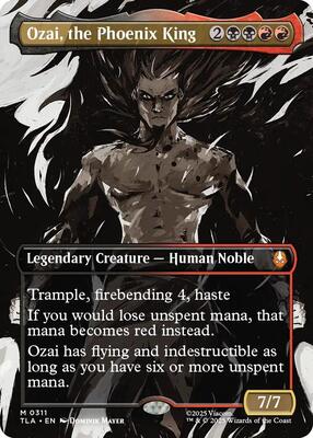 Ozai, the Phoenix King (0311) (Borderless) card from Avatar: The Last Airbender