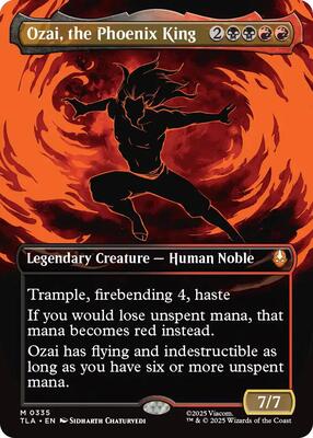 Ozai, the Phoenix King (0335) (Borderless) card from Avatar: The Last Airbender