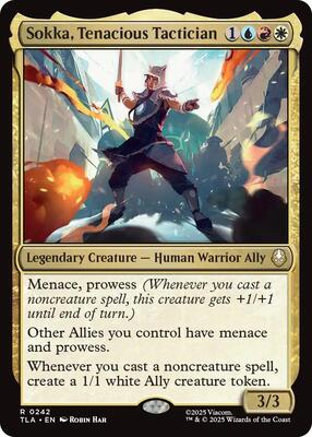 Sokka, Tenacious Tactician card from Avatar: The Last Airbender