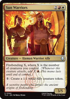 Sun Warriors card from Avatar: The Last Airbender