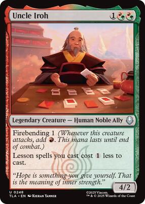 Uncle Iroh card from Avatar: The Last Airbender