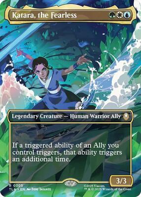 Katara, the Fearless (Borderless) card from Avatar: The Last Airbender