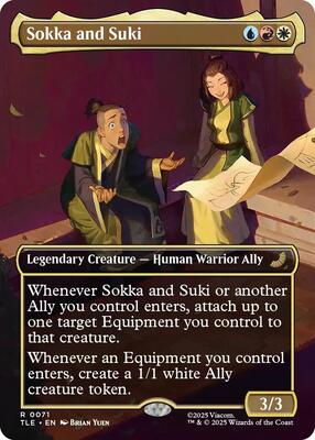 Sokka and Suki (Borderless) card from Avatar: The Last Airbender: Eternal-Legal
