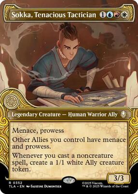 Sokka, Tenacious Tactician (Showcase) card from Avatar: The Last Airbender