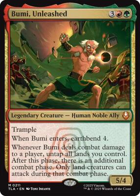Bumi, Unleashed card from Avatar: The Last Airbender