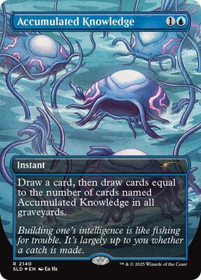 Accumulated Knowledge card from Secret Lair Drop Series