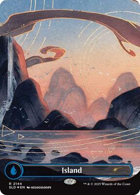 Island (2144) card from Secret Lair Drop Series