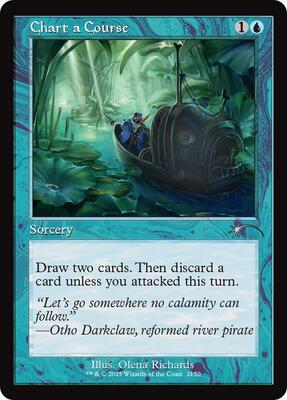 Chart a Course (Retro Frame) card from Secret Lair Drop Series