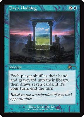 Day's Undoing (Retro Frame) card from Secret Lair Drop Series