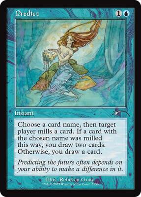 Predict (Retro Frame) card from Secret Lair Drop Series