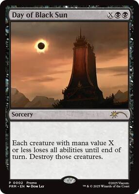 Day of Black Sun card from Unique and Miscellaneous Promos