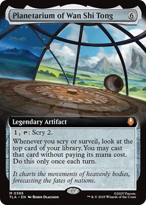 Planetarium of Wan Shi Tong (Extended Art) card from Avatar: The Last Airbender