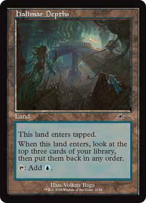 Halimar Depths (Retro Frame) card from Secret Lair Drop Series