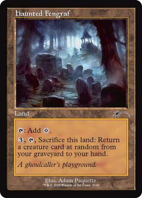 Haunted Fengraf (Retro Frame) card from Secret Lair Drop Series