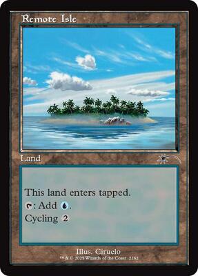 Remote Isle (Retro Frame) card from Secret Lair Drop Series