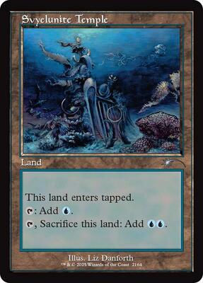 Svyelunite Temple (Retro Frame) card from Secret Lair Drop Series