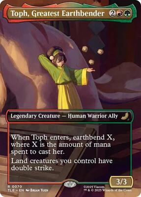Toph, Greatest Earthbender (Borderless) card from Avatar: The Last Airbender: Eternal-Legal