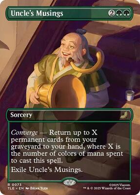 Uncle's Musings (Borderless) card from Avatar: The Last Airbender: Eternal-Legal
