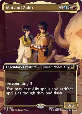 Mai and Zuko (Borderless) card from Avatar: The Last Airbender: Eternal-Legal
