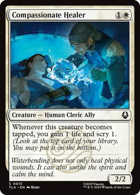 Compassionate Healer card from Avatar: The Last Airbender
