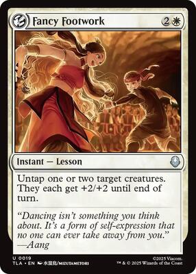 Fancy Footwork card from Avatar: The Last Airbender