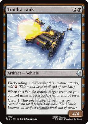 Tundra Tank card from Avatar: The Last Airbender