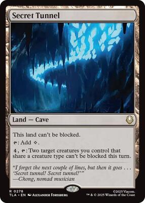 Secret Tunnel card from Avatar: The Last Airbender