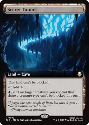 Secret Tunnel (Extended Art) card from Avatar: The Last Airbender