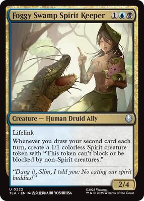 Foggy Swamp Spirit Keeper card from Avatar: The Last Airbender
