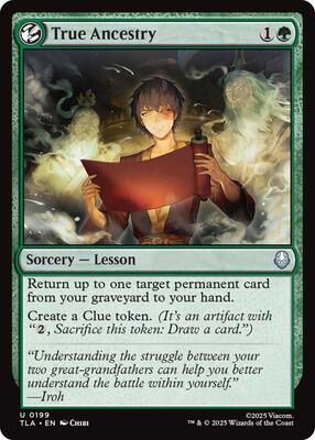 True Ancestry card from Avatar: The Last Airbender